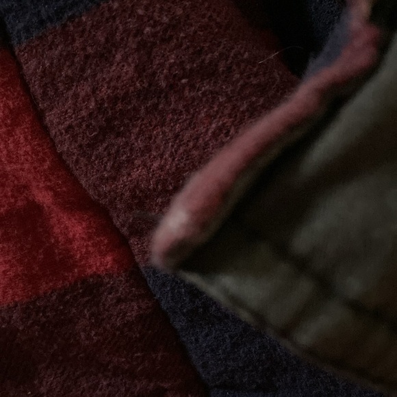 Eagles Ridge Outfitters mens 1X canvas gray vest, red black flannel lining - Picture 8 of 10